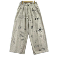 パンツ Knuth Marf high waist tattoo pants M ベージュ