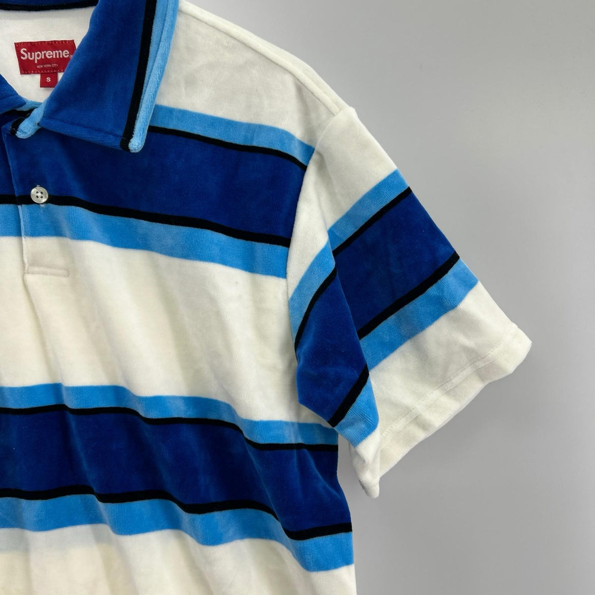 ポロシャツ ﾍﾞﾛｱ S/S POLO ﾌﾞﾙｰ SIZE:S S