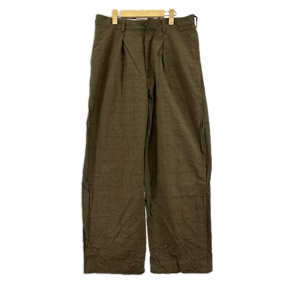 パンツ 26SS/W.SCHENKER/ﾌﾗｲﾝｸﾞV ﾁｪｯｸﾄﾗｳｻﾞｰ/M M