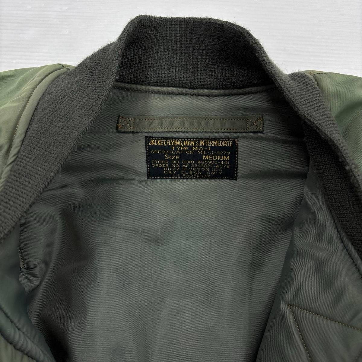 ミリタリージャケット MA-1 m13519 ｼﾞｬｹｯﾄ ｶｰｷ (M) M カーキ
