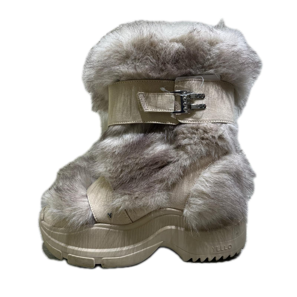 ブーツ YELLO MOJU SHORT BOOTS ファーブーツ