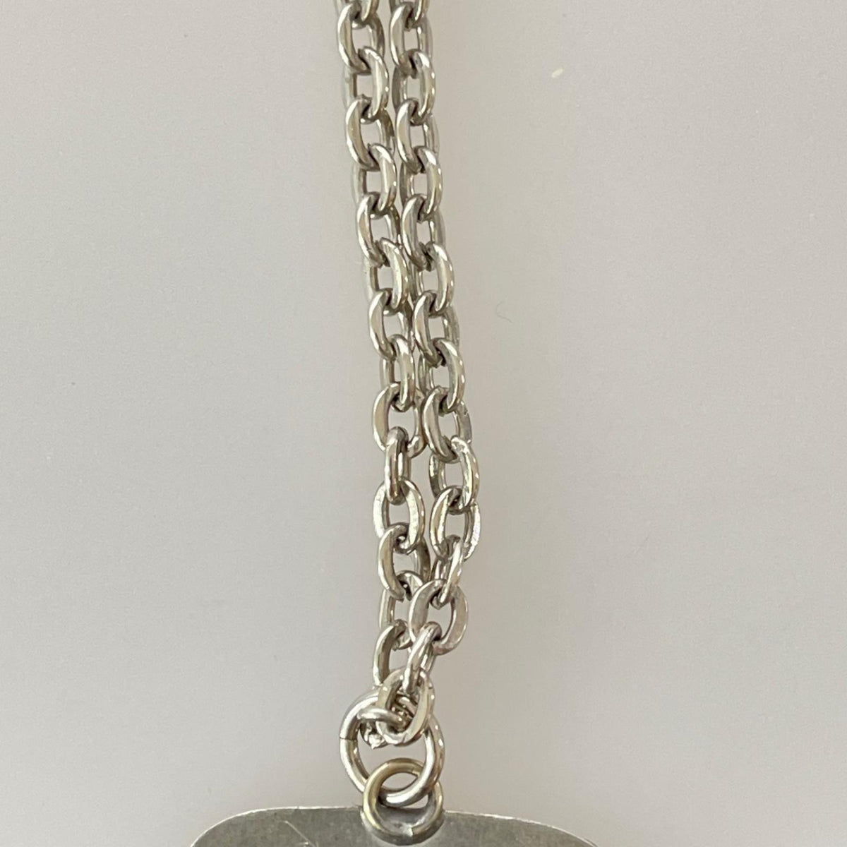 ネックレス 60S PEWTER ﾖﾙｹﾞﾝ･ｼﾞｪﾝｾﾝ ﾄﾞｯｸﾀｸﾞ ﾈｯｸﾚｽ シルバー