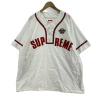 半袖シャツ Snap-Off Sleeve Baseball Top/XL/WHT ホワイト