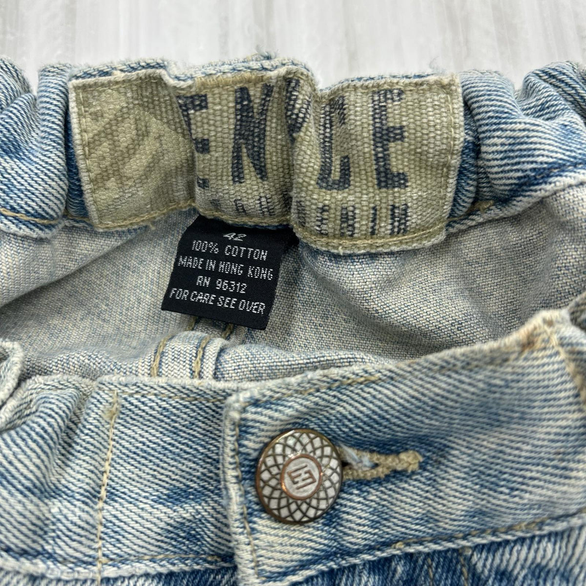 デニムパンツ ENYCE ｺﾞﾑ ﾃﾞﾆﾑｼｮｰﾂ 42 ブルー