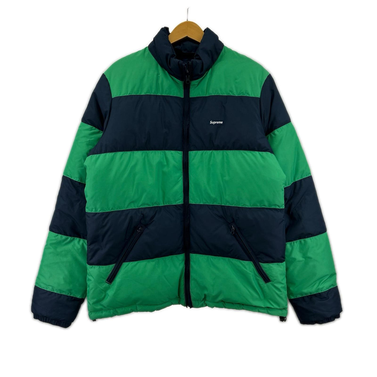 ダウンジャケット Reversible Striped Down Jacket (L) L