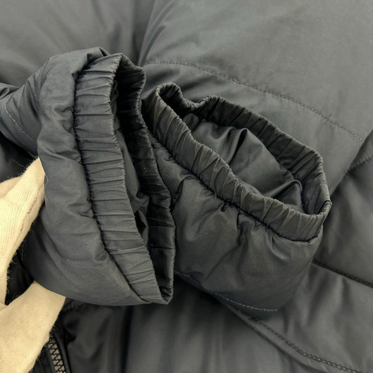 ダウンジャケット Reversible Striped Down Jacket (L) L