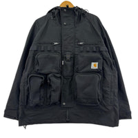 ジャケット ×Carhartt 23AW ﾏﾙﾁﾎﾟｹｯﾄ ﾅｲﾛﾝｼﾞｬｹｯﾄ (XS) ブラック
