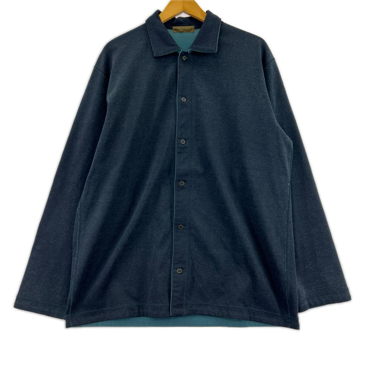 長袖シャツ Y's for men ｺｯﾄﾝﾎﾟﾘ ｽﾄﾚｯﾁｼｬﾂ ネイビー