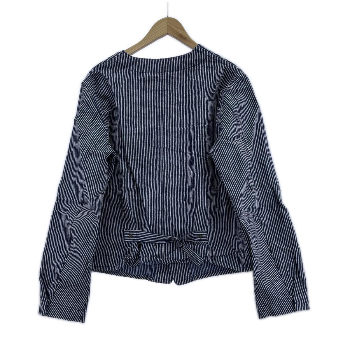 ジャケット ノーカラージャケット ﾋｯｺﾘｰ BLU 48 48 ブルー