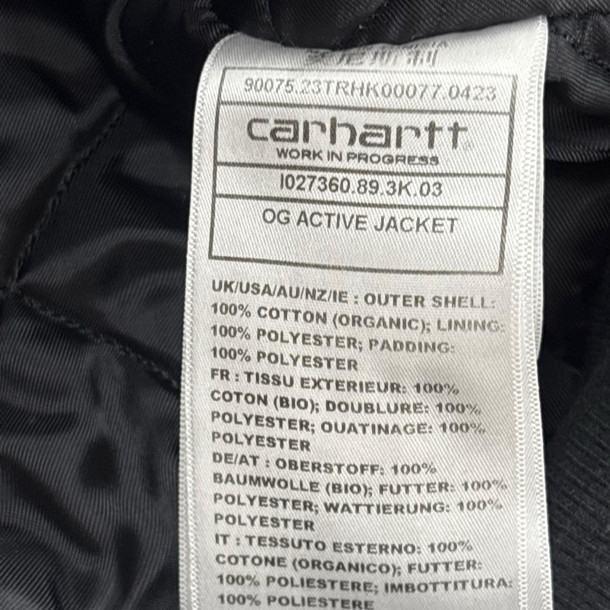 ジャケット OG ACTIVE JACKET ﾌﾞﾗｯｸ M ブラック