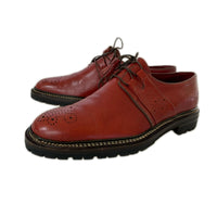 シューズ DUCAL ANGIOLO MANETTI チップ レザーシューズ ブラウン