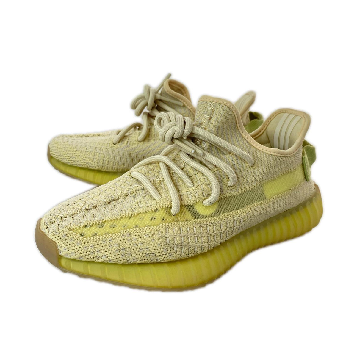 スニーカー YEEZY BOOST 350 V2 FLAX 黄緑