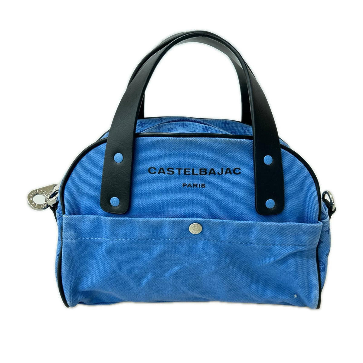 その他バッグ CASTELBAJAC キャンバスハンドバッグ 青