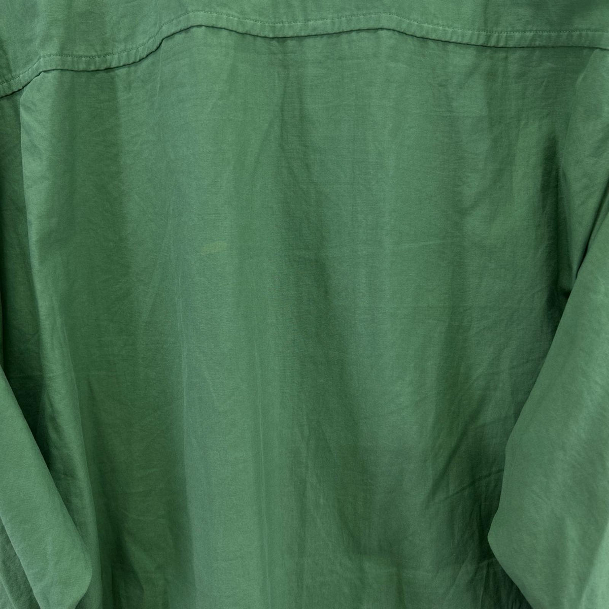 長袖シャツ AURALEE WASHED FINX TWILL BIG SHIRT グリーン