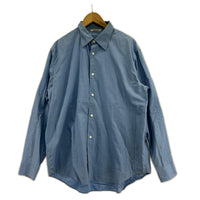 長袖シャツ AURALEE WASHED FINX TWILL SHIRT ブルー