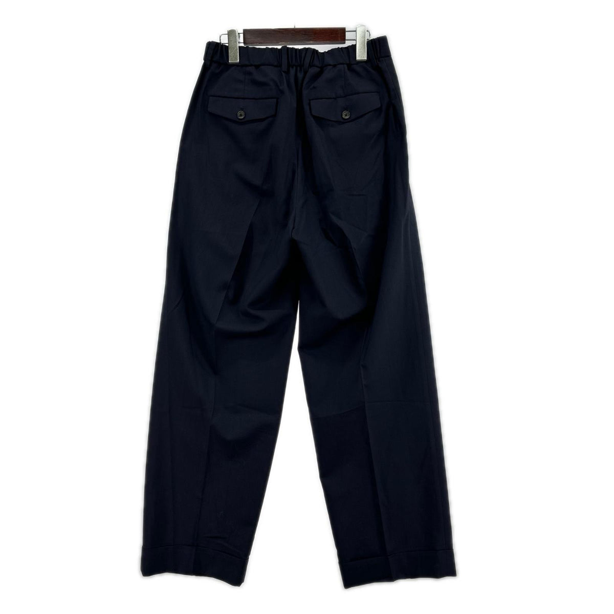 パンツ markaware DOUBLE PLEATED CLASSIC WIDE TROUSERS 2 ネイビー