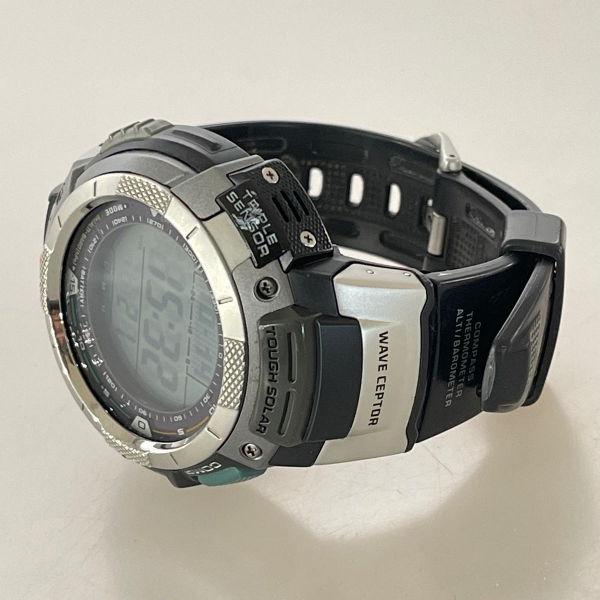 腕時計 PRW-1000J PRO TREK ﾀﾌｿｰﾗｰ 電波時計 ブラック