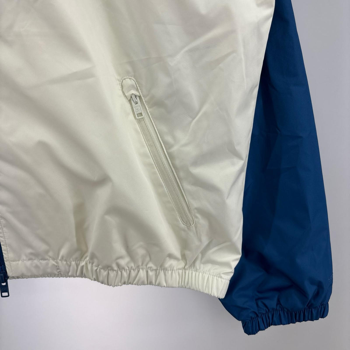 ジャケット ｳｨﾝﾄﾞﾗﾝﾅｰ ﾗｲﾝﾄﾞｼﾞｬｹｯﾄ 青白 (XL)