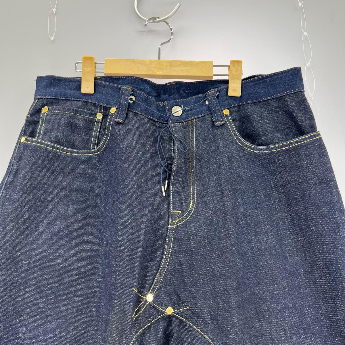 デニムパンツ FUMITO GANRYU 5 pocket sarrouel pants 3 ネイビー