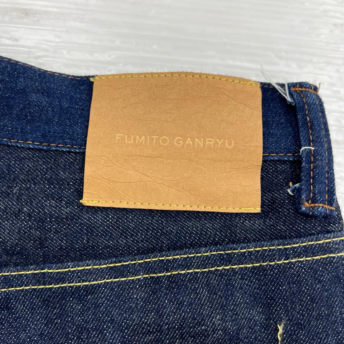 デニムパンツ FUMITO GANRYU 5 pocket sarrouel pants 3 ネイビー