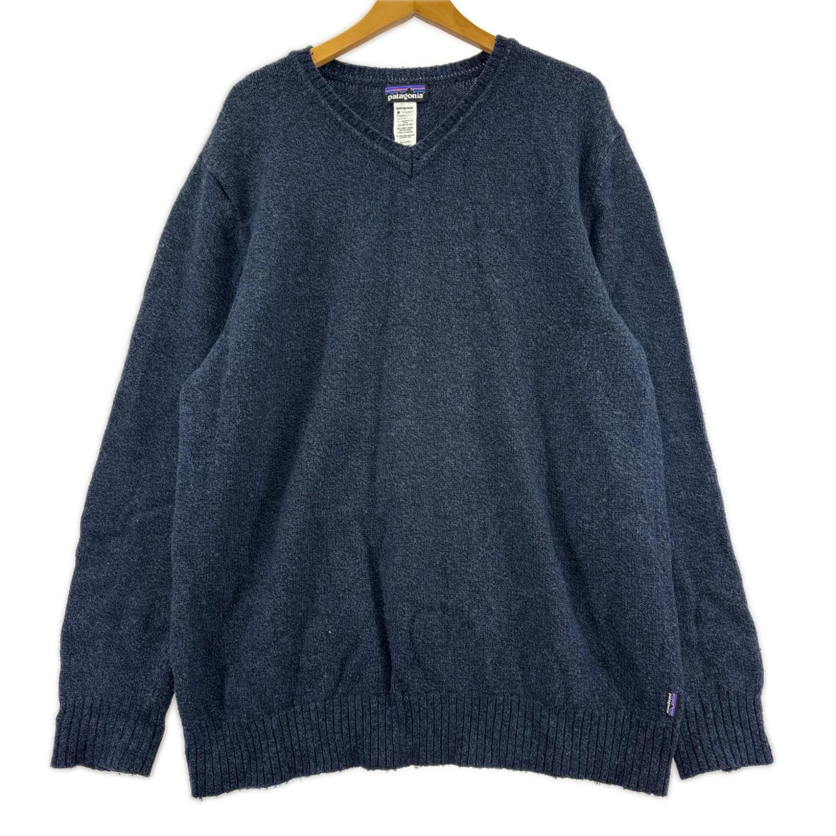 ニット 13年製 Vﾈｯｸﾆｯﾄ 紺 (XL) ネイビー