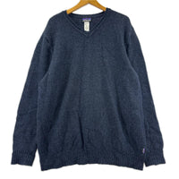 ニット 13年製 Vﾈｯｸﾆｯﾄ 紺 (XL) ネイビー