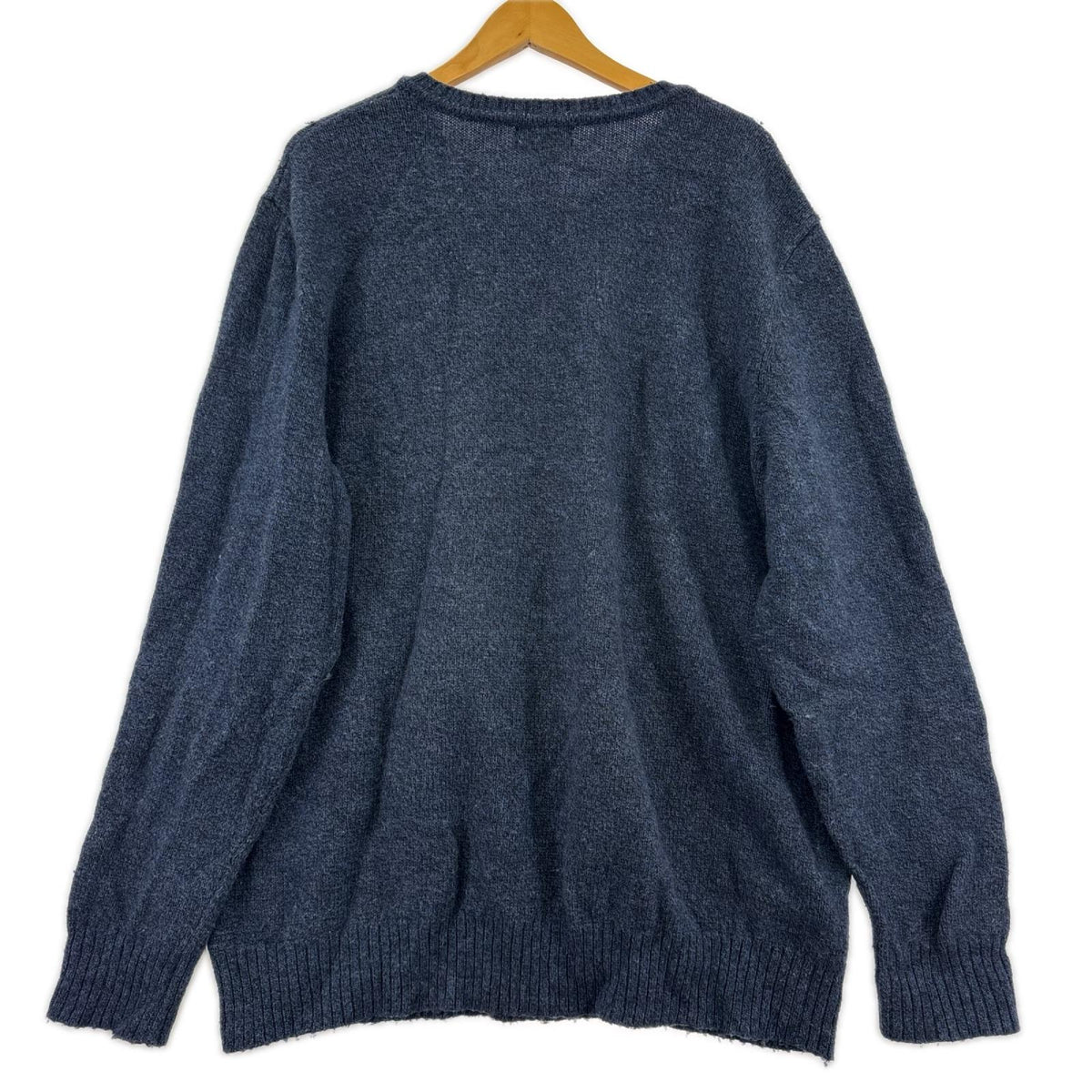 ニット 13年製 Vﾈｯｸﾆｯﾄ 紺 (XL) ネイビー