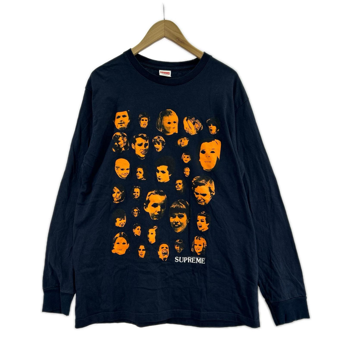 長袖Ｔシャツ FACE L/S TEE NAVY 2019SS SIZE:L L ネイビー