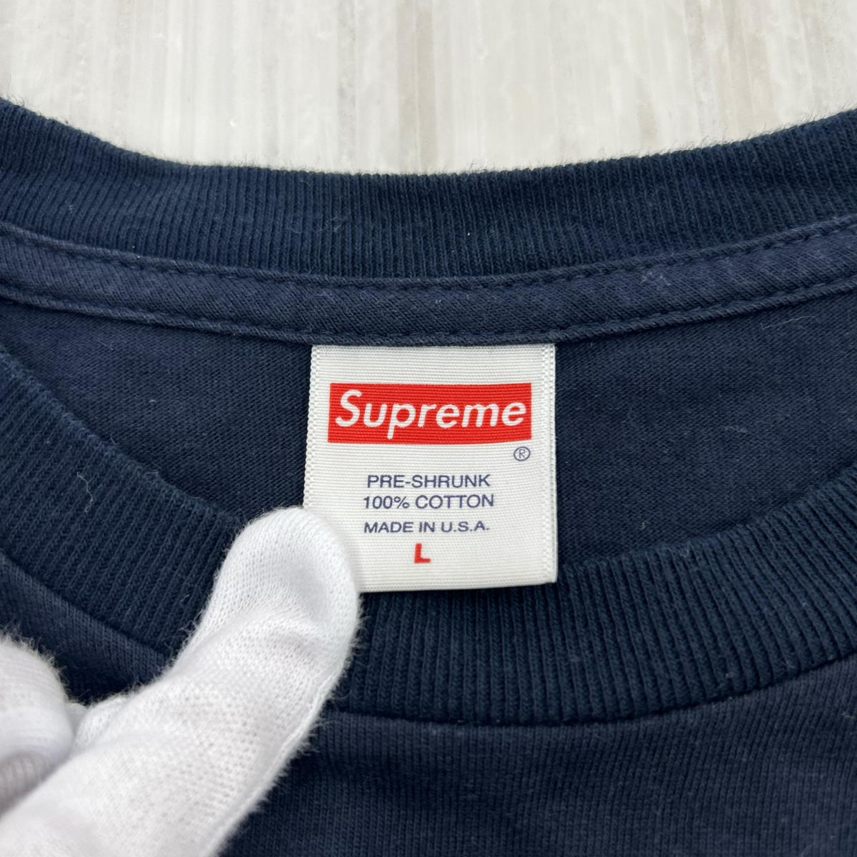 長袖Ｔシャツ FACE L/S TEE NAVY 2019SS SIZE:L L ネイビー