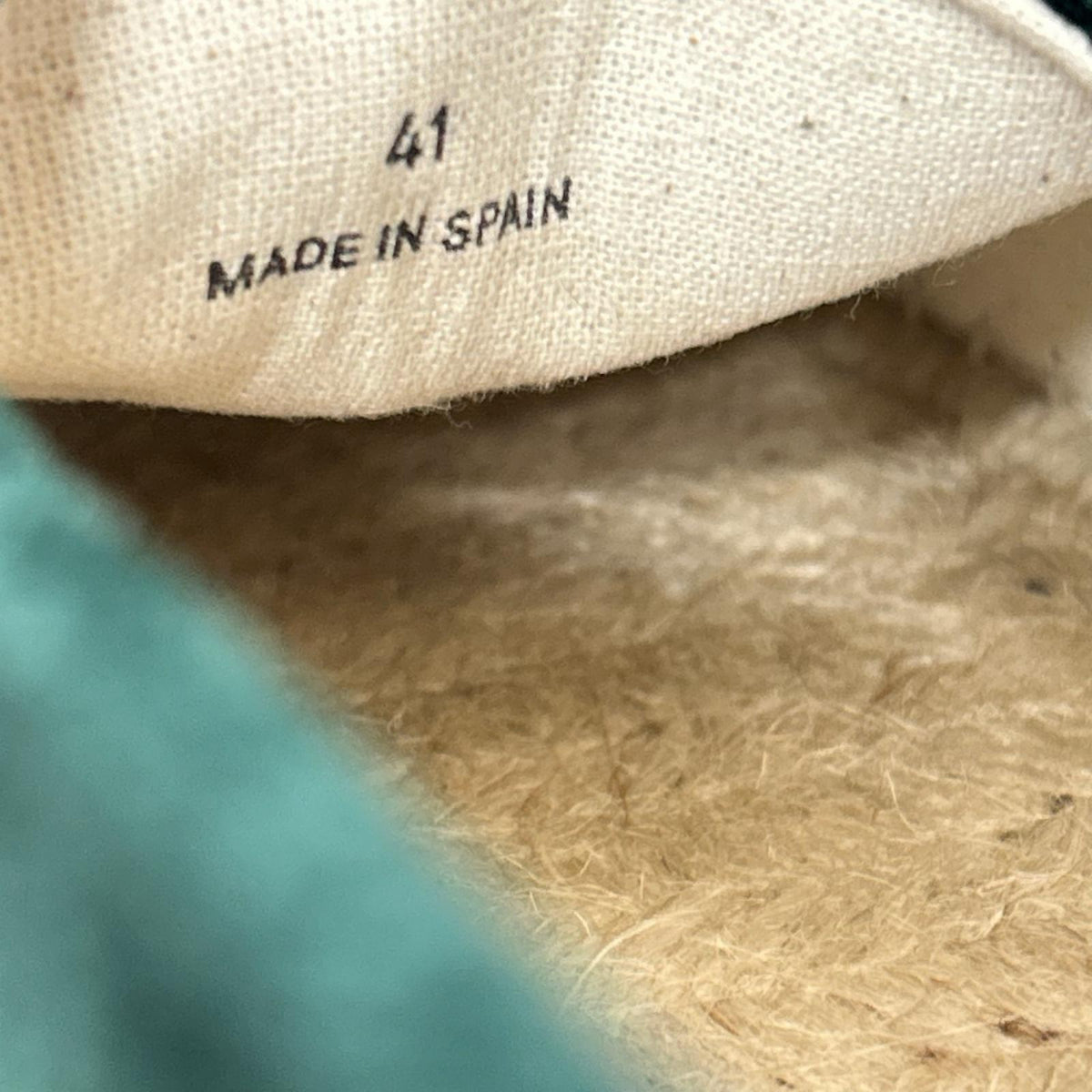 シューズ Made in Alicante VELVET ESPADRILLE グリーン