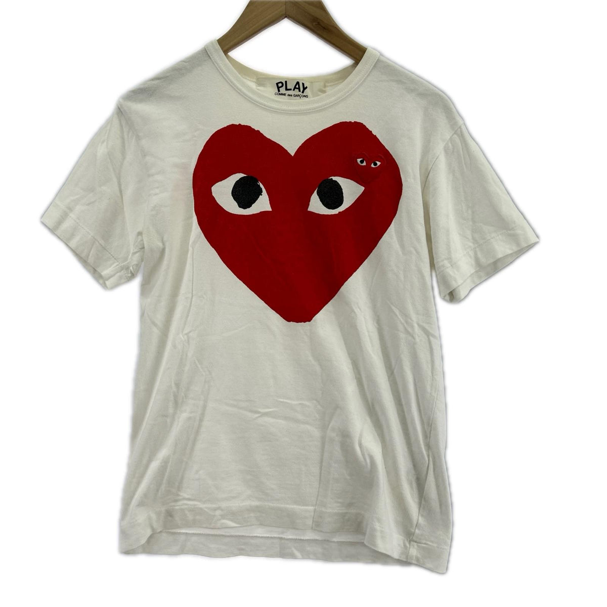 半袖Ｔシャツ PLAY / 刺繍Tｼｬﾂ / S S ホワイト