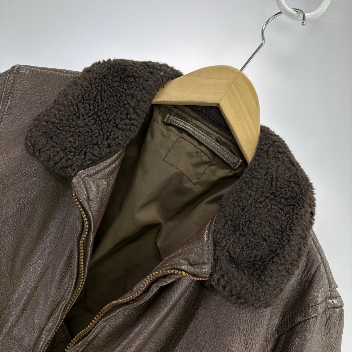 ブルゾン U.S.NAVY G-1 SCOVILL ZIP ブラウン