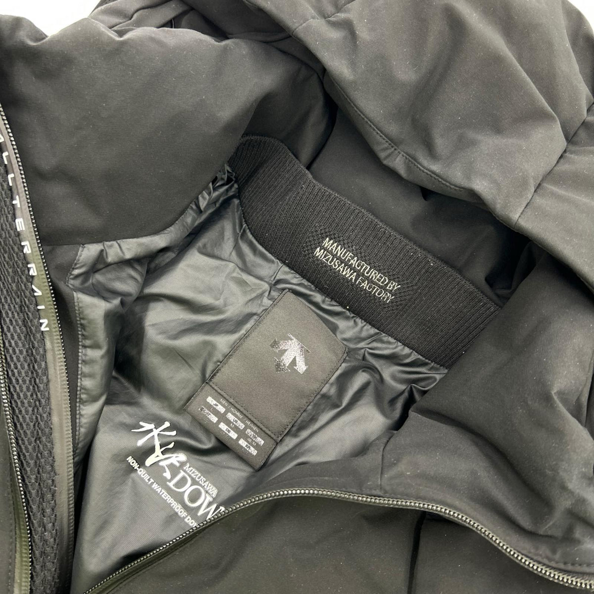 ダウンジャケット DESCENTE ALLTERRAIN 水沢ﾀﾞｳﾝ ANCHOR L ブラック
