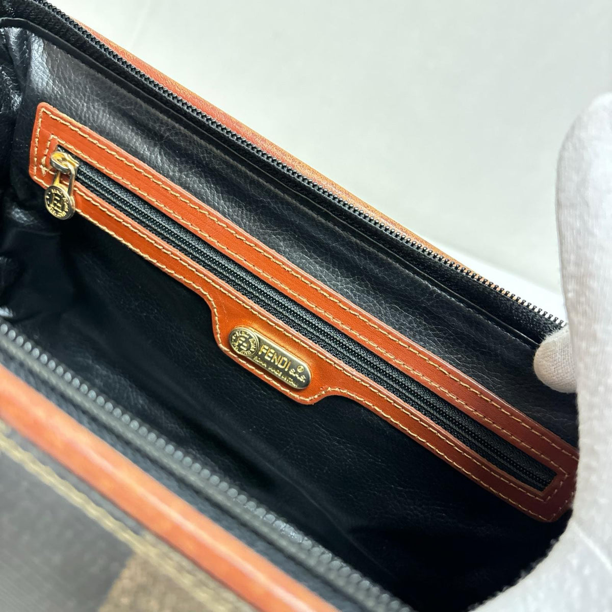 OLD FENDI/ペカン/ミニボストンバッグ/119 044980 029