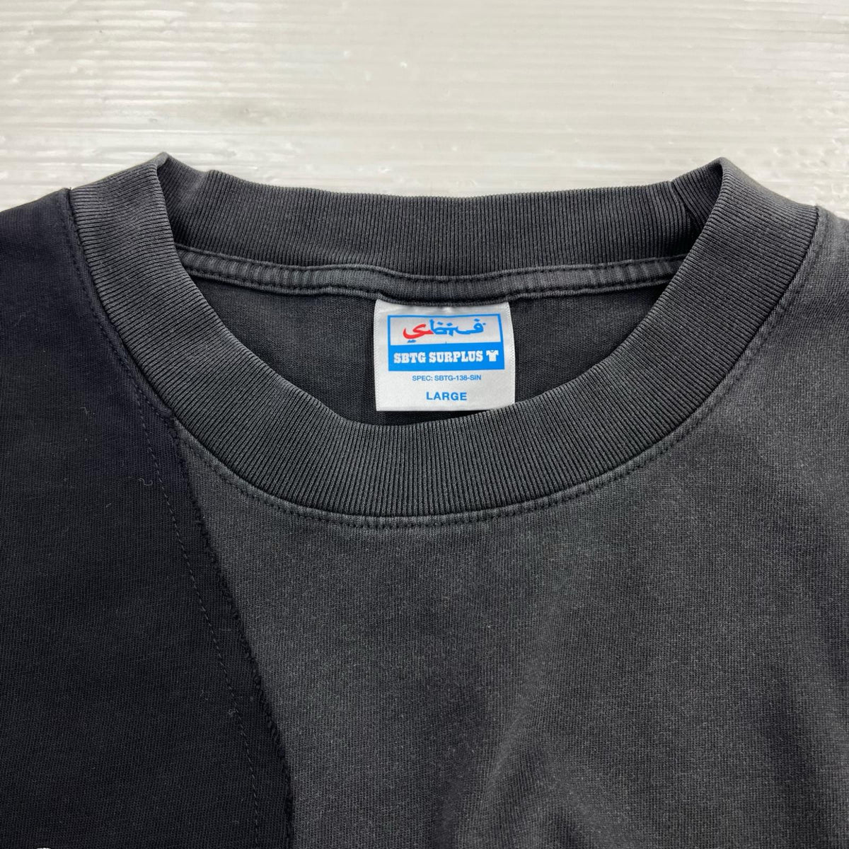 長袖Ｔシャツ APAN LIMITED EDITION MASHED-UP L/S TEE L ブラック