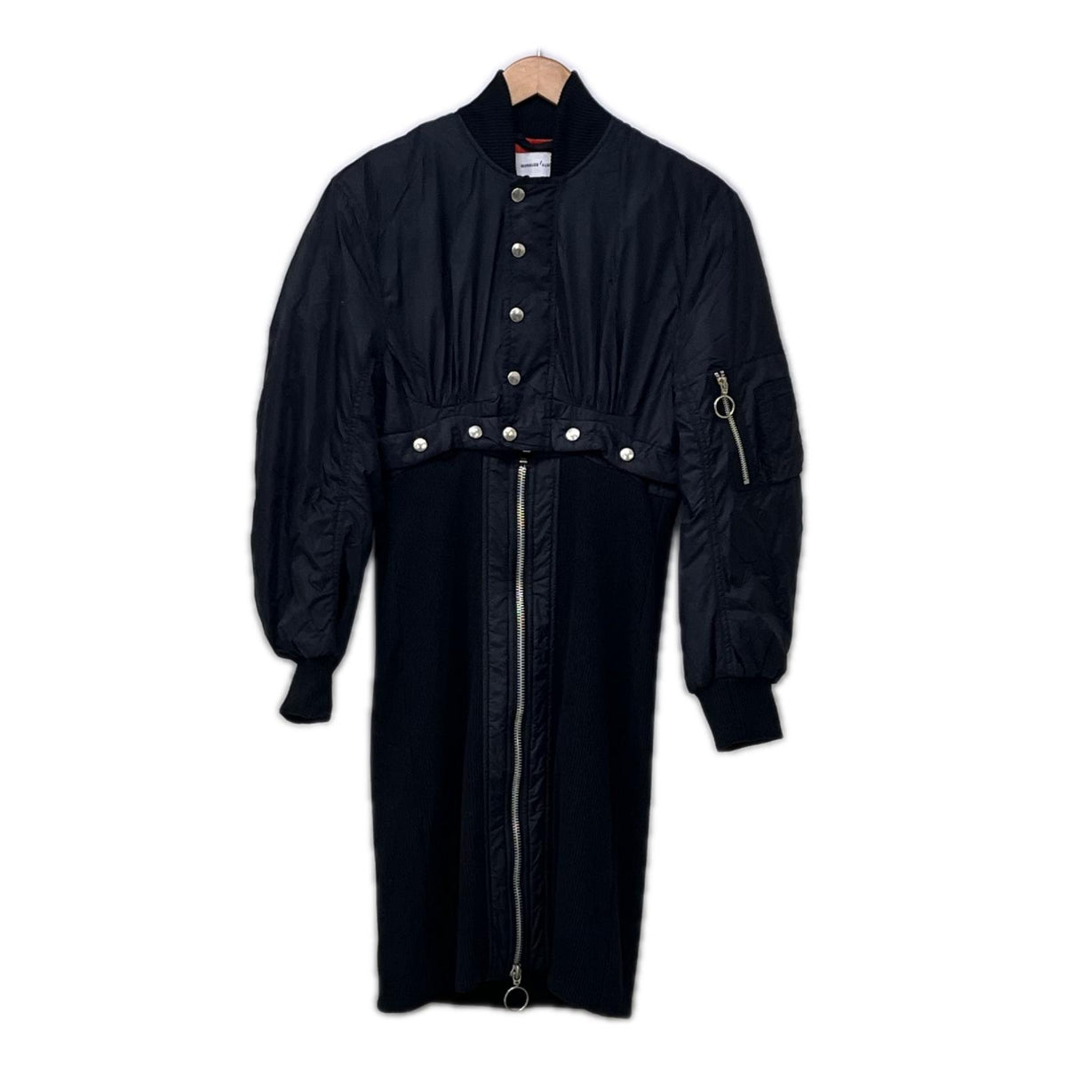 ワンピース MARQUES' ALMEIDA ﾄﾞｯｷﾝｸﾞﾜﾝﾋﾟｰｽ sizeM ﾌﾞﾗｯｸ M ブラック