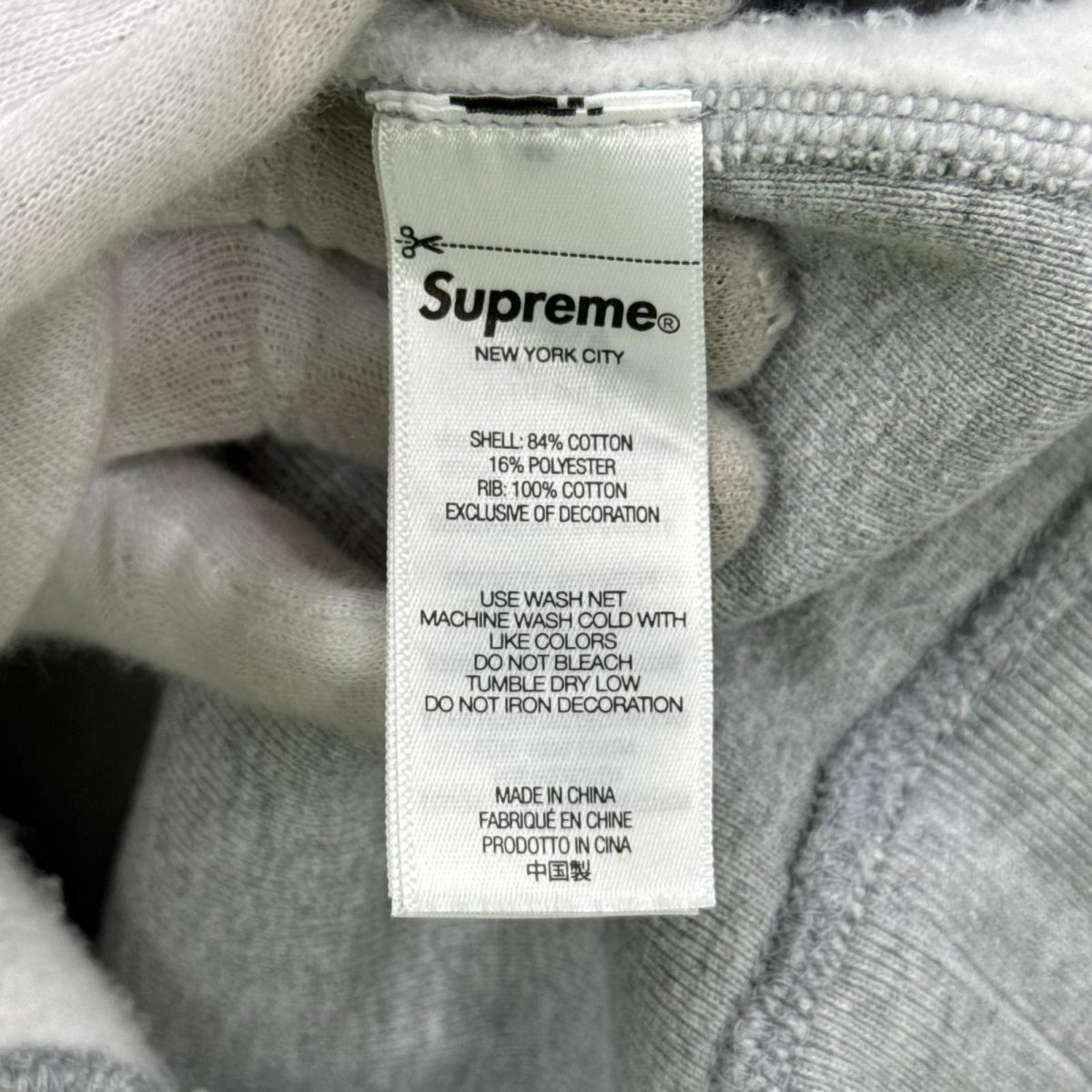 スウェット 26SS washed crewneck グレー
