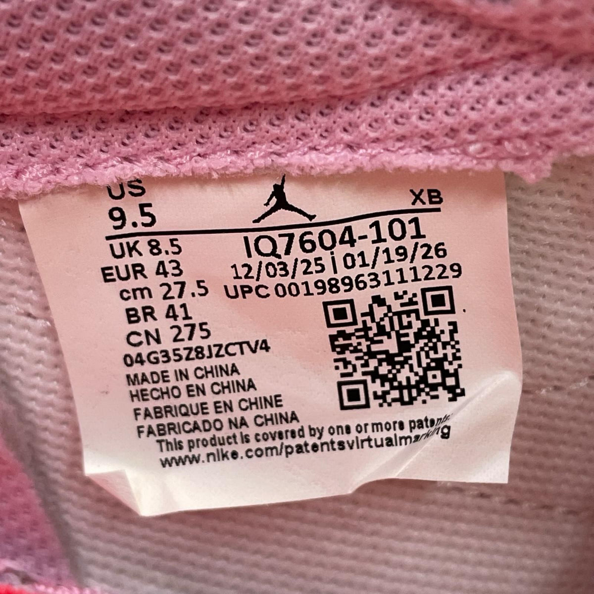 スニーカー NIKE    Air JORDAN 1  LOW  OG  SP  スニーカー　Tropical Pink 27.5cm (US9 1/2 UK9 EU45) ピンク