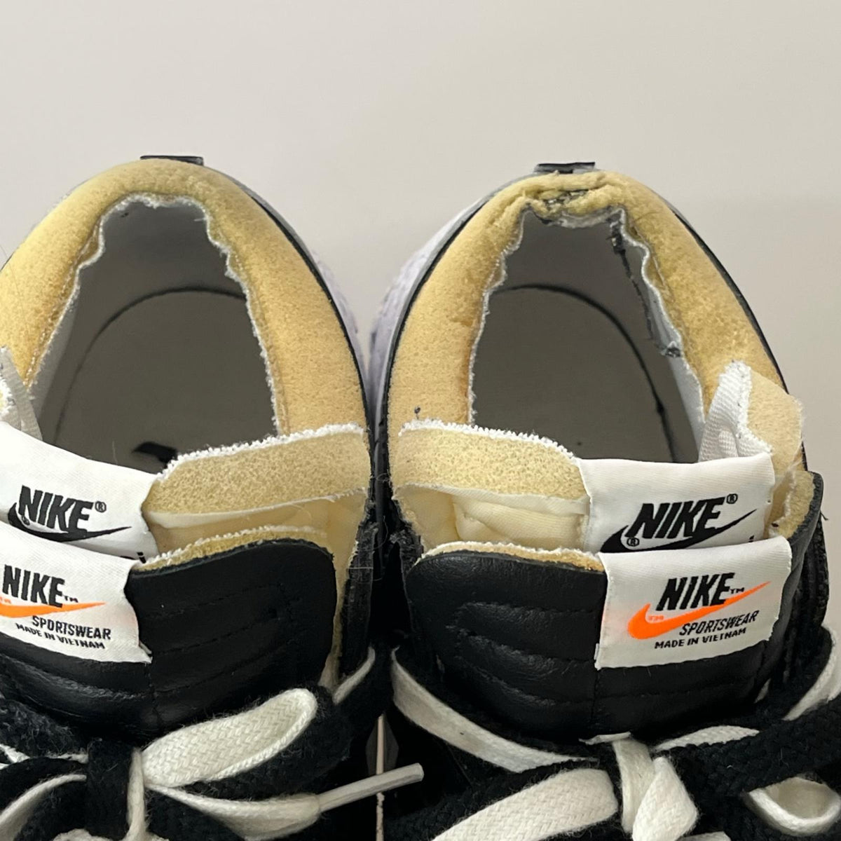 スニーカー DM6443-001 sacai × Nike Blazer Low 27cm (US9 UK8 1/2 EU44) ブラック