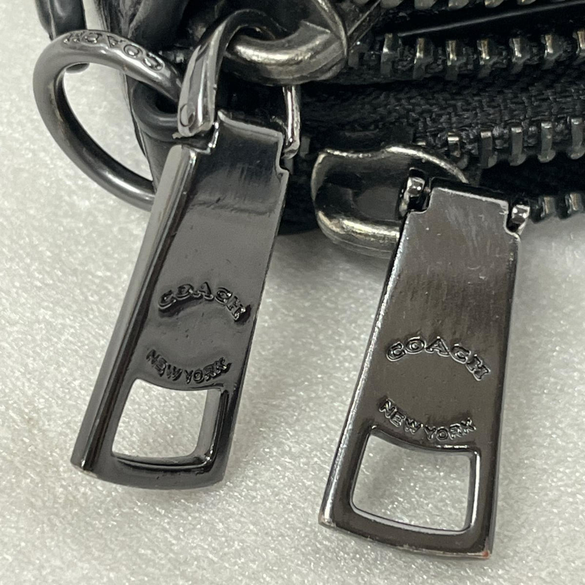 COACH ダブルジップ トラベルオーガナイザー ブラック