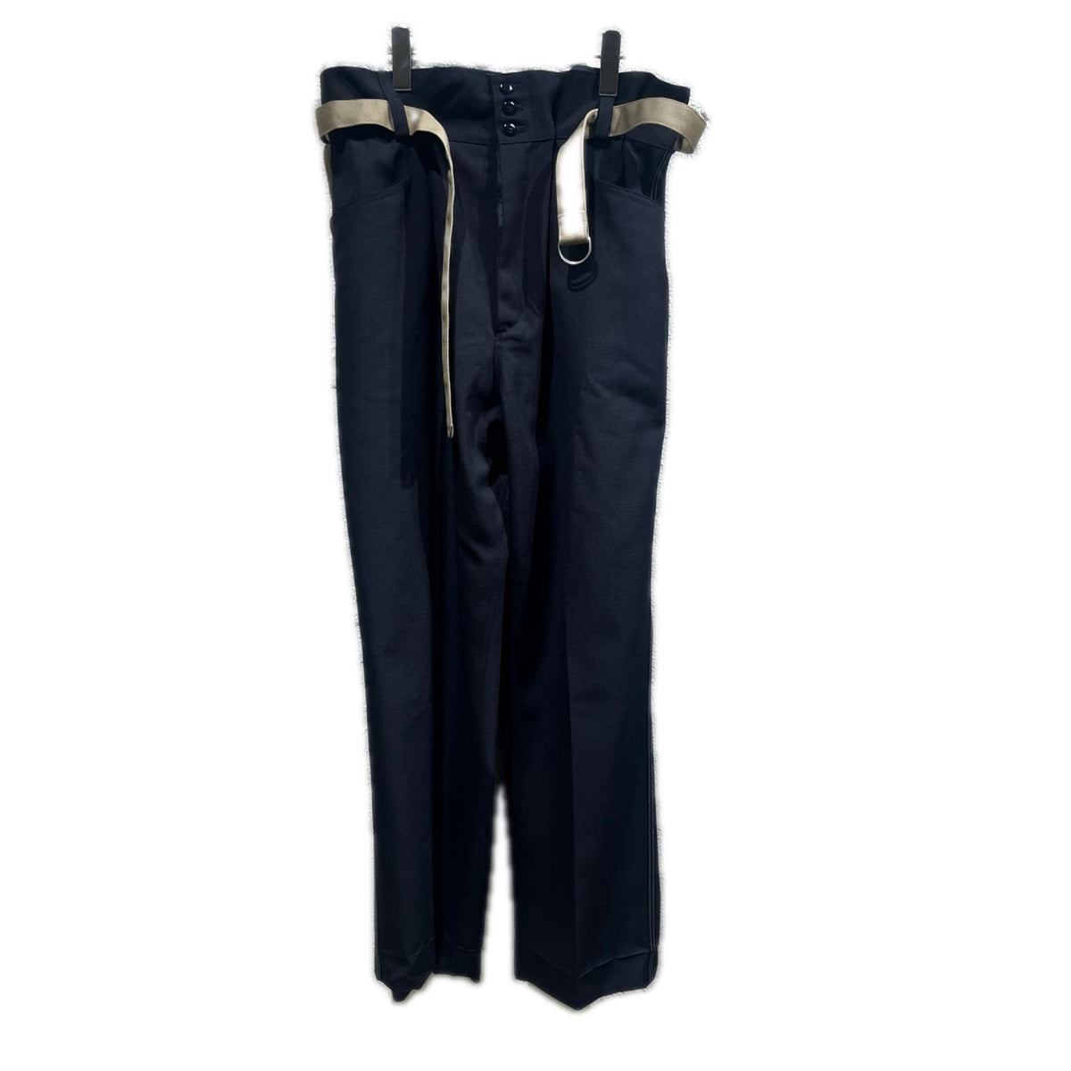 パンツ 25AW Belted Wool Trousers