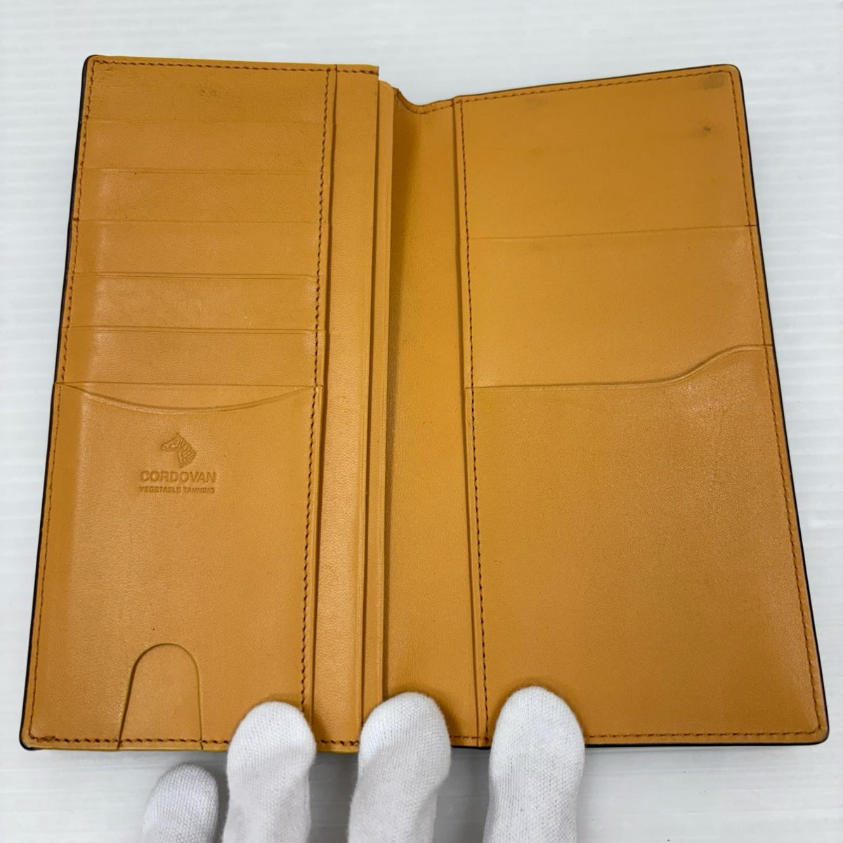 長財布 CORDOVAN ﾚｻﾞｰ 茶 ブラウン