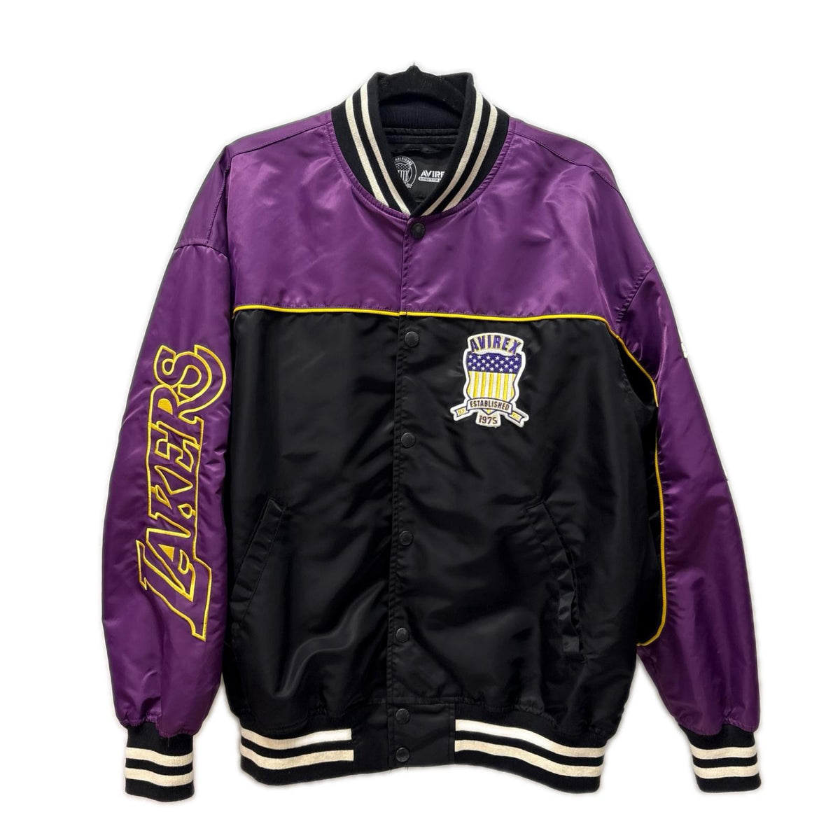 ジャケット × NBA LOSANGELES LAKERS NYLON JACKET M パープル