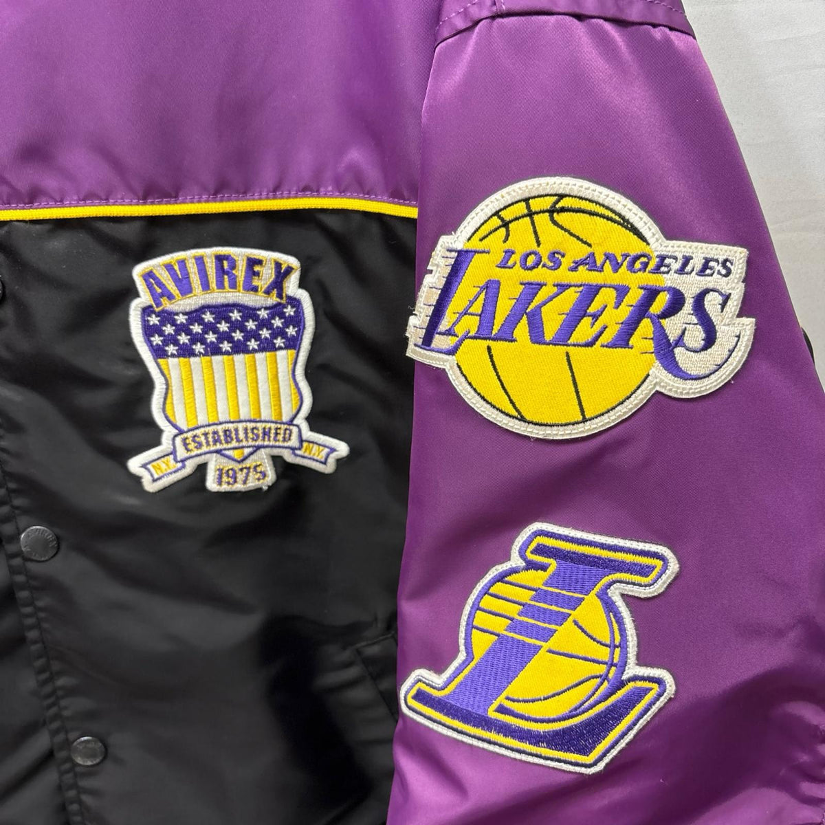 ジャケット × NBA LOSANGELES LAKERS NYLON JACKET M パープル