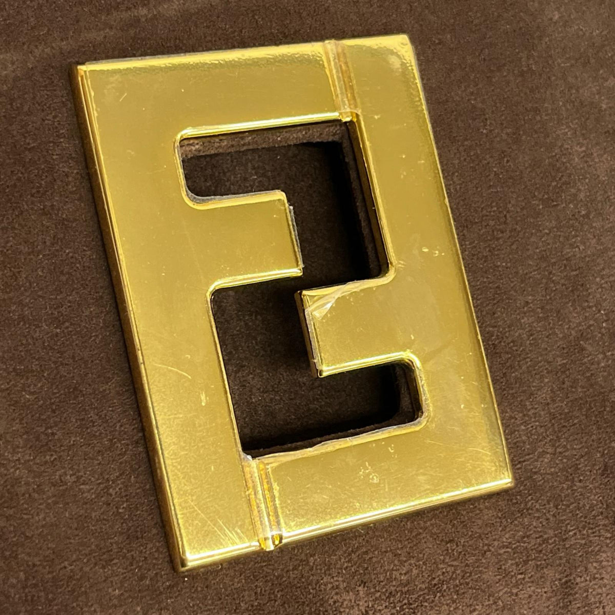 FENDI/FFロゴ/スエードショルダーバッグ