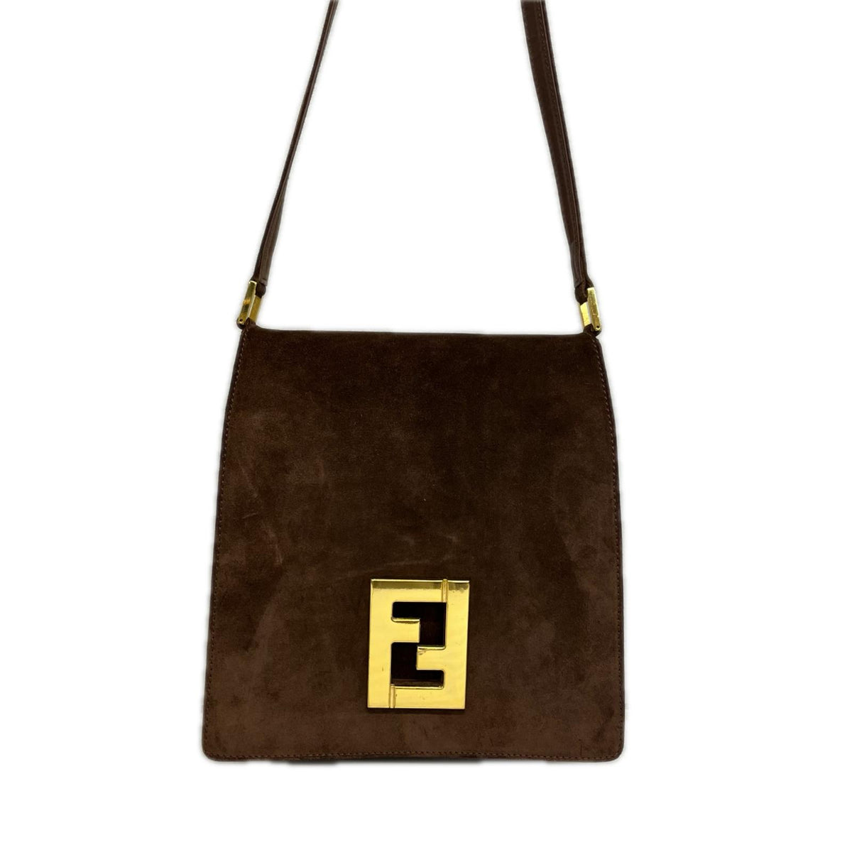 FENDI/FFロゴ/スエードショルダーバッグ