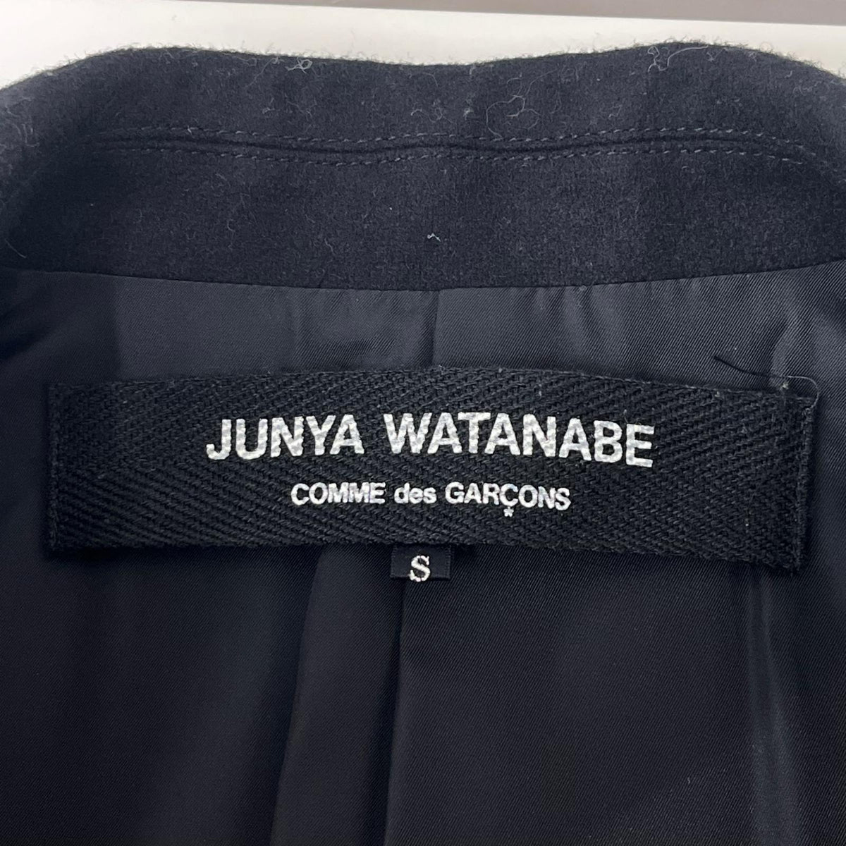 その他アウター JUNYA WATANABE COMME des GARCONS 10AW ｳｰﾙｽﾃﾝｶﾗｰｺｰﾄ sizeS 黒 S ブラック