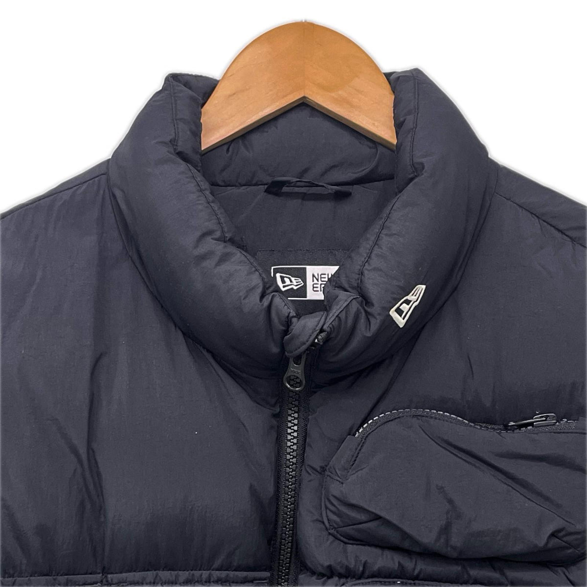 ダウンジャケット NEW ERA Originators Featherless down sizeM ﾌﾞﾗｯｸ ブラック