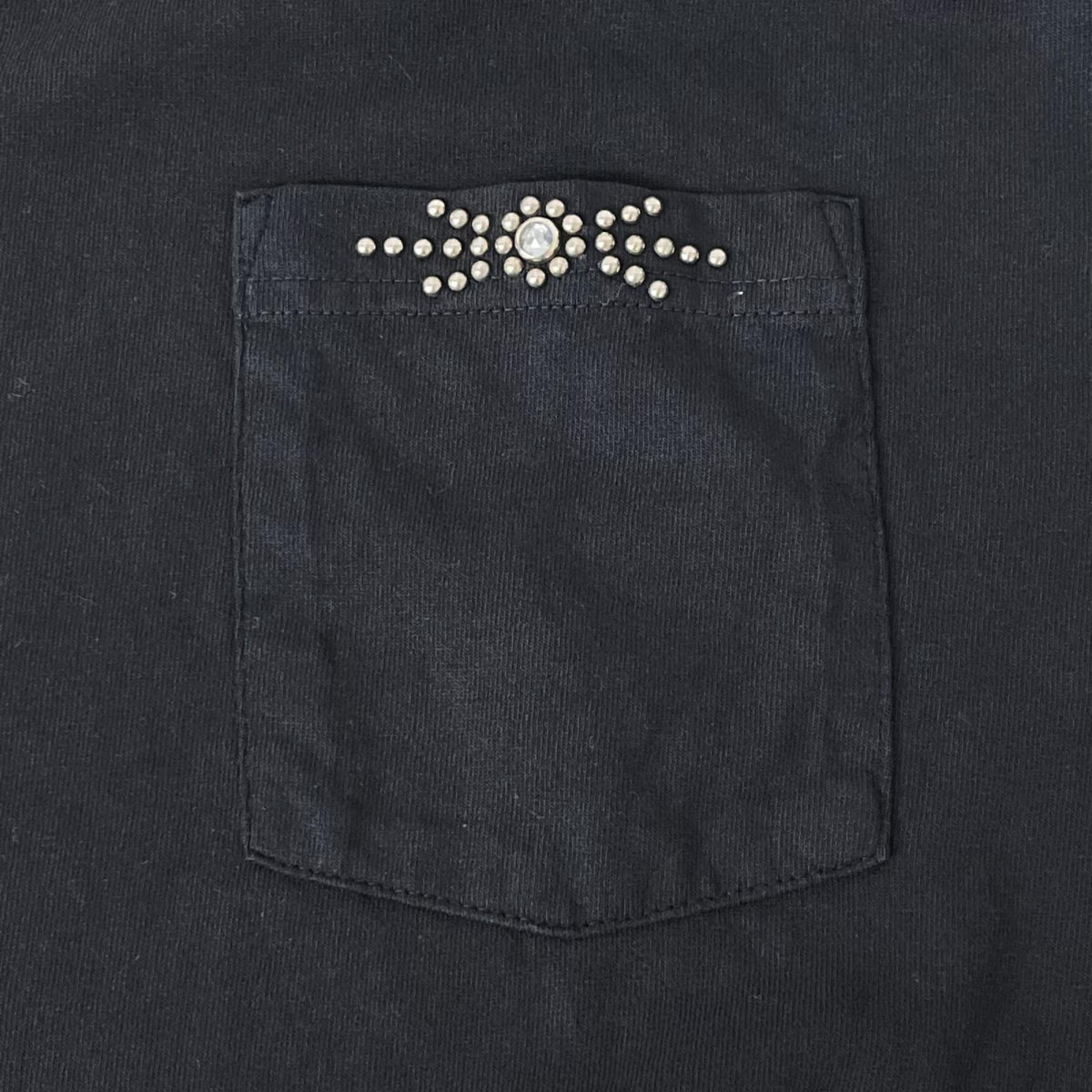 長袖Ｔシャツ HTC×LOS ANGELES APPAREL ﾎﾟｹｯﾄｽﾀｯｽﾞﾛﾝTee L ﾌﾞﾗｯｸ L ブラック