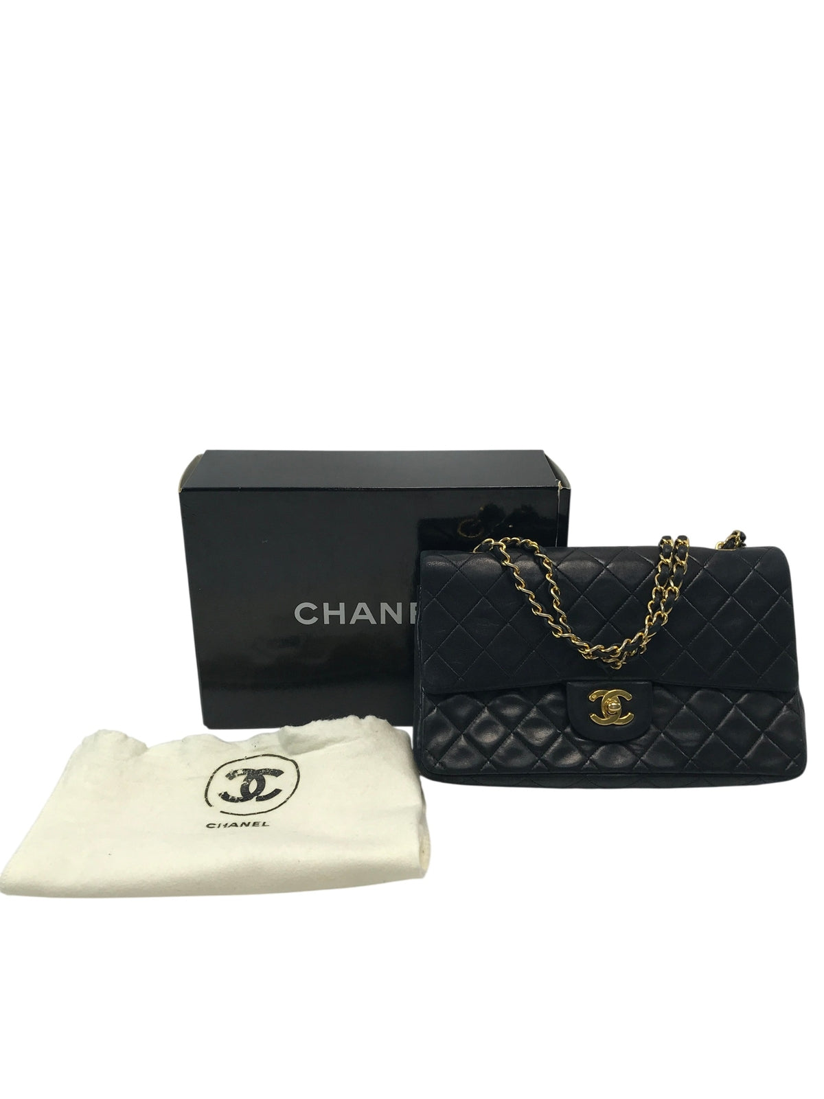 CHANEL マトラッセ25 Wフラップチェーン ラムスキン
